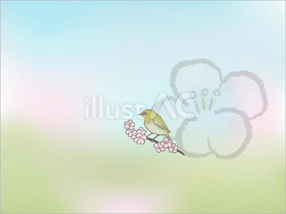 梅にメジロ